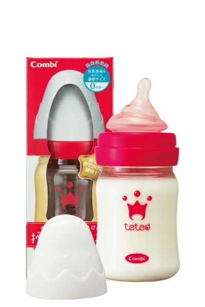 テテオ 授乳のお手本 哺乳びんプラスチック製 160ml SSサイズ乳首付