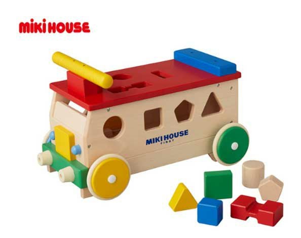 ミキハウス】 パズルバス【箱入】【46-1277-269】MIKIHOUSE 木の
