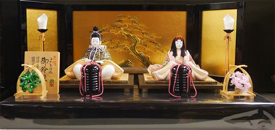 ひな人形】【雛人形】《鈴木晃隆作》 親王飾 御鈴雛【木目込み人形