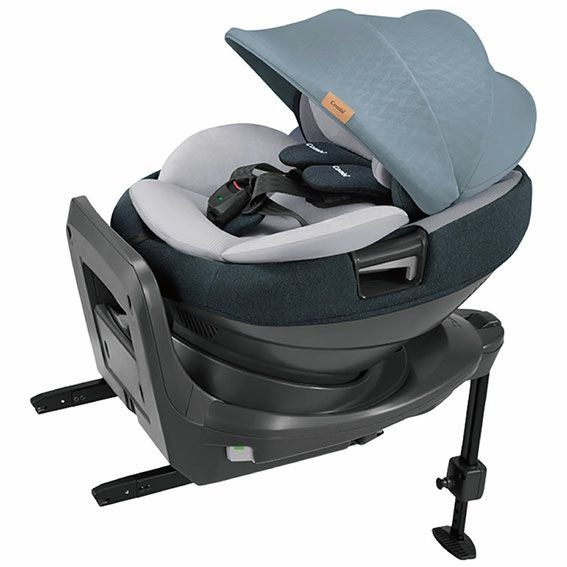 【美品】コンビ THE S ZA-670 最上位モデル　ISOFIX ブルー コンビ ホワイトレーベル THE S ISOFIX エッグショック ZA-670 ブルー