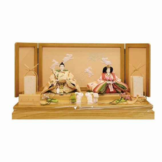 創作雛人形 花うさぎ 親王飾り 2人飾り 雛人形 後藤人形 | AKACHAN.com