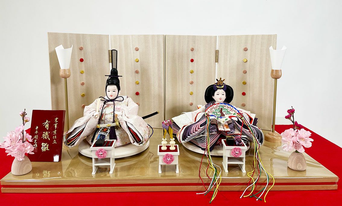 雛人形 平安関光作 白鳳刺繍 親王飾り【211-05】 | AKACHAN.com